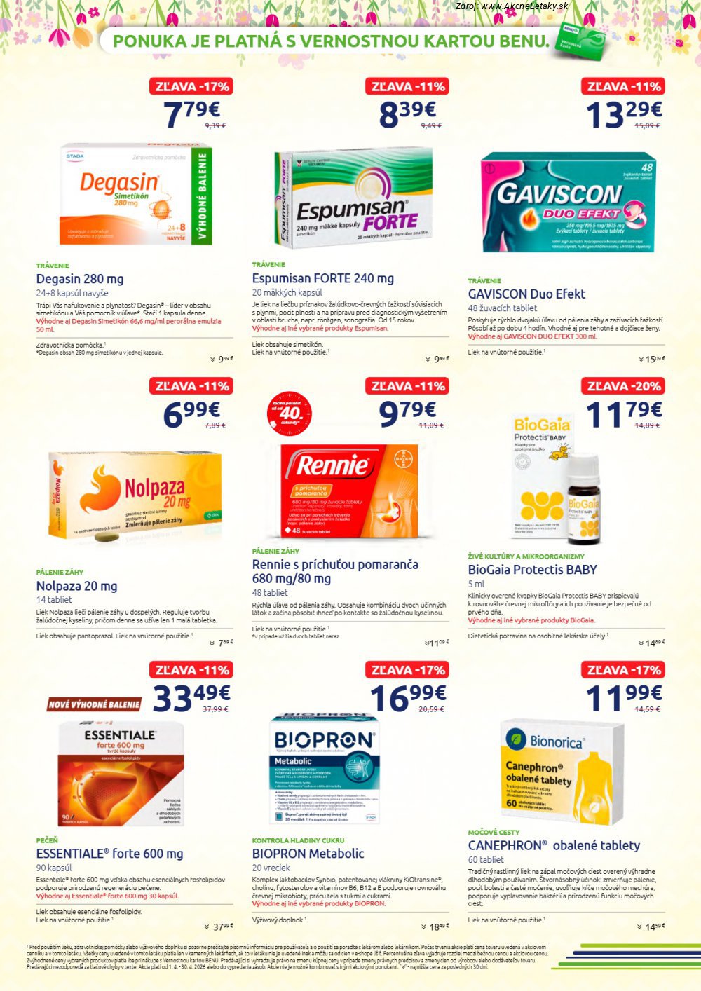 Leták BENU - strana 4