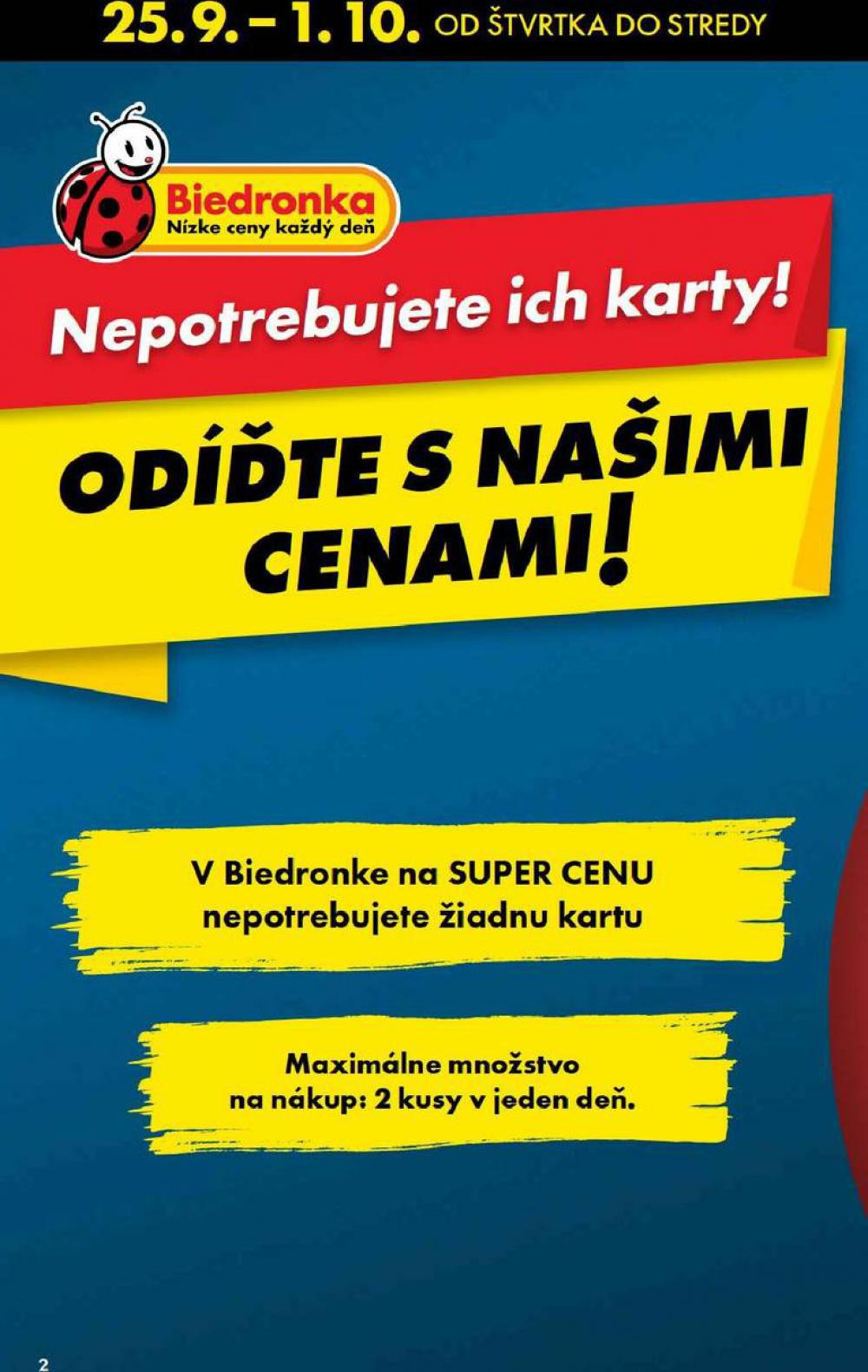 Leták Biedronka (25. 9. - 1. 10. 2025) - strana 2 z 48