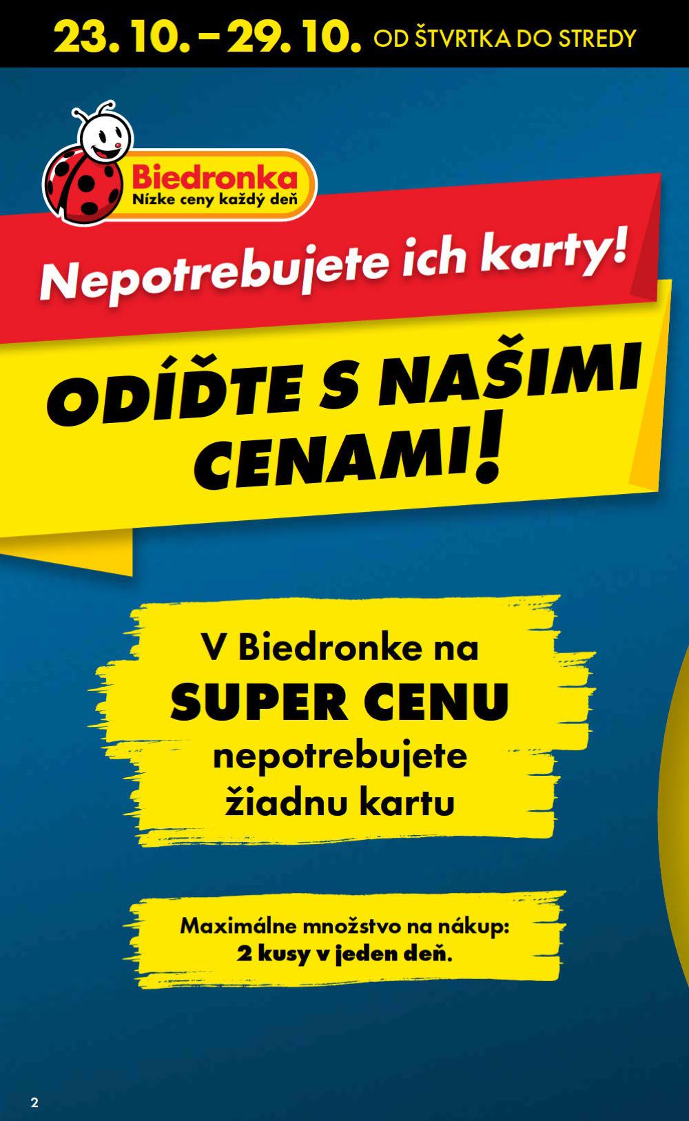Leták Biedronka (23. 10. - 29. 10. 2025) - strana 2 z 48