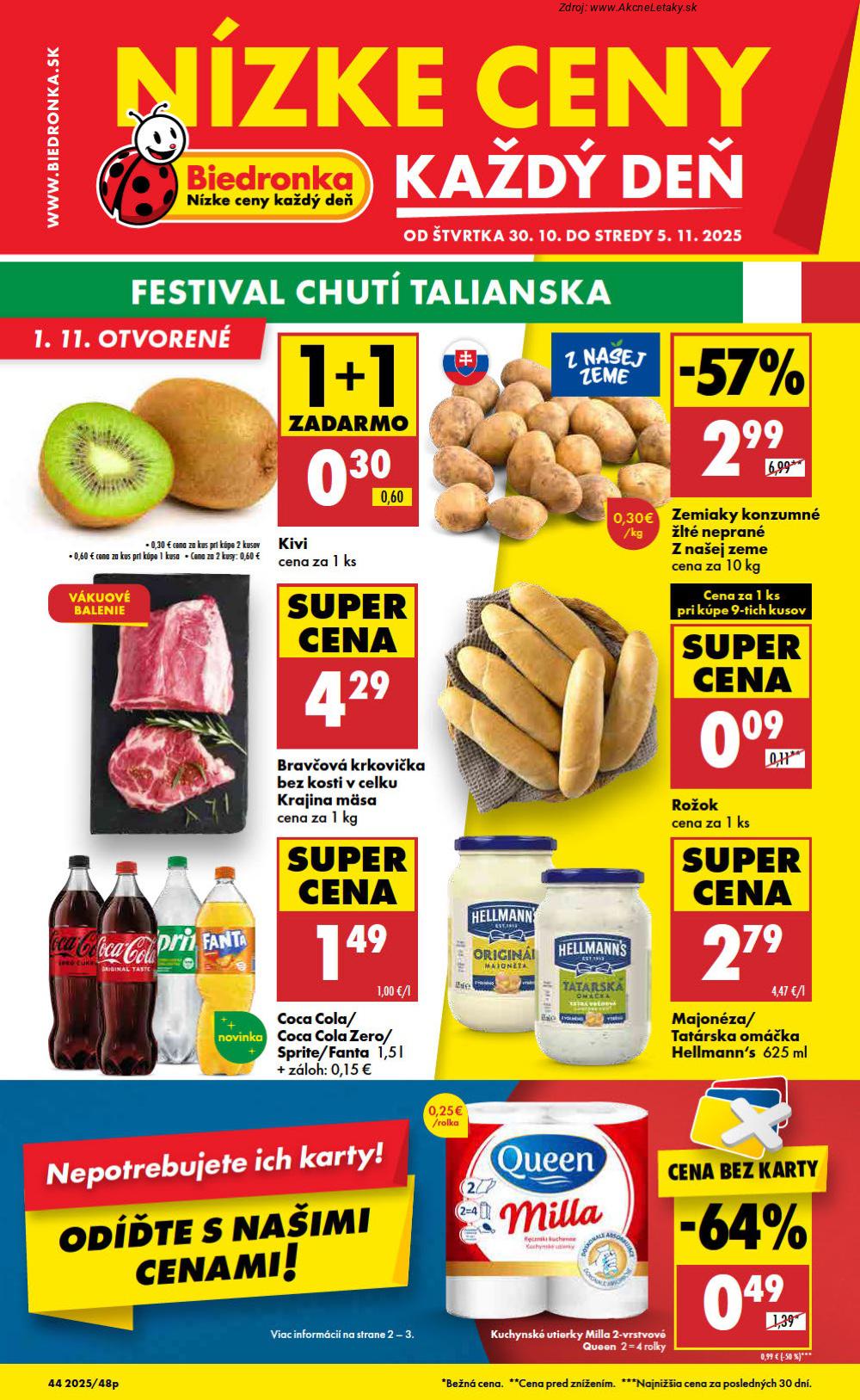 Leták Biedronka - strana 1