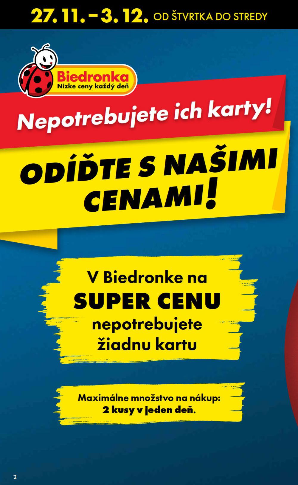 Leták Biedronka (27. 11. - 3. 12. 2025) - strana 2 z 48