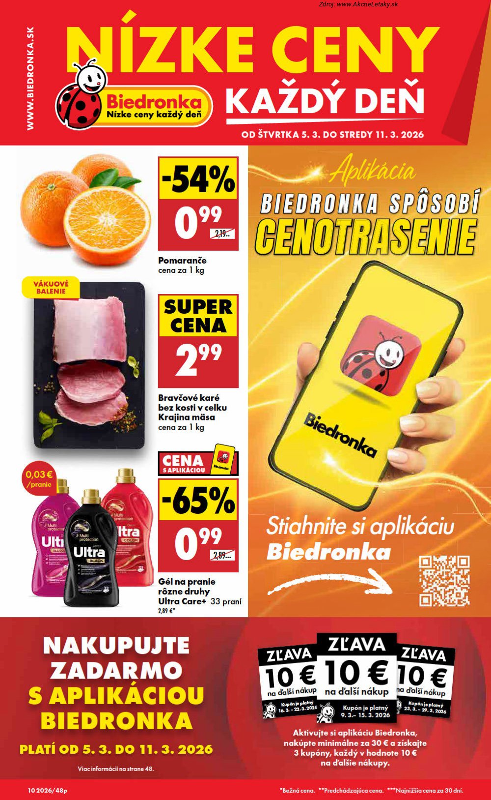 Leták Biedronka (5. 3. - 11. 3. 2026) - strana 1 z 48