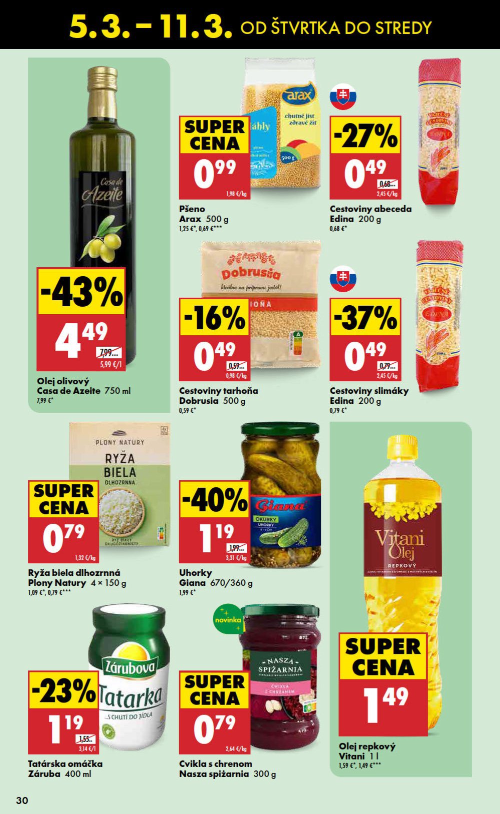 Leták Biedronka (5. 3. - 11. 3. 2026) - strana 30 z 48