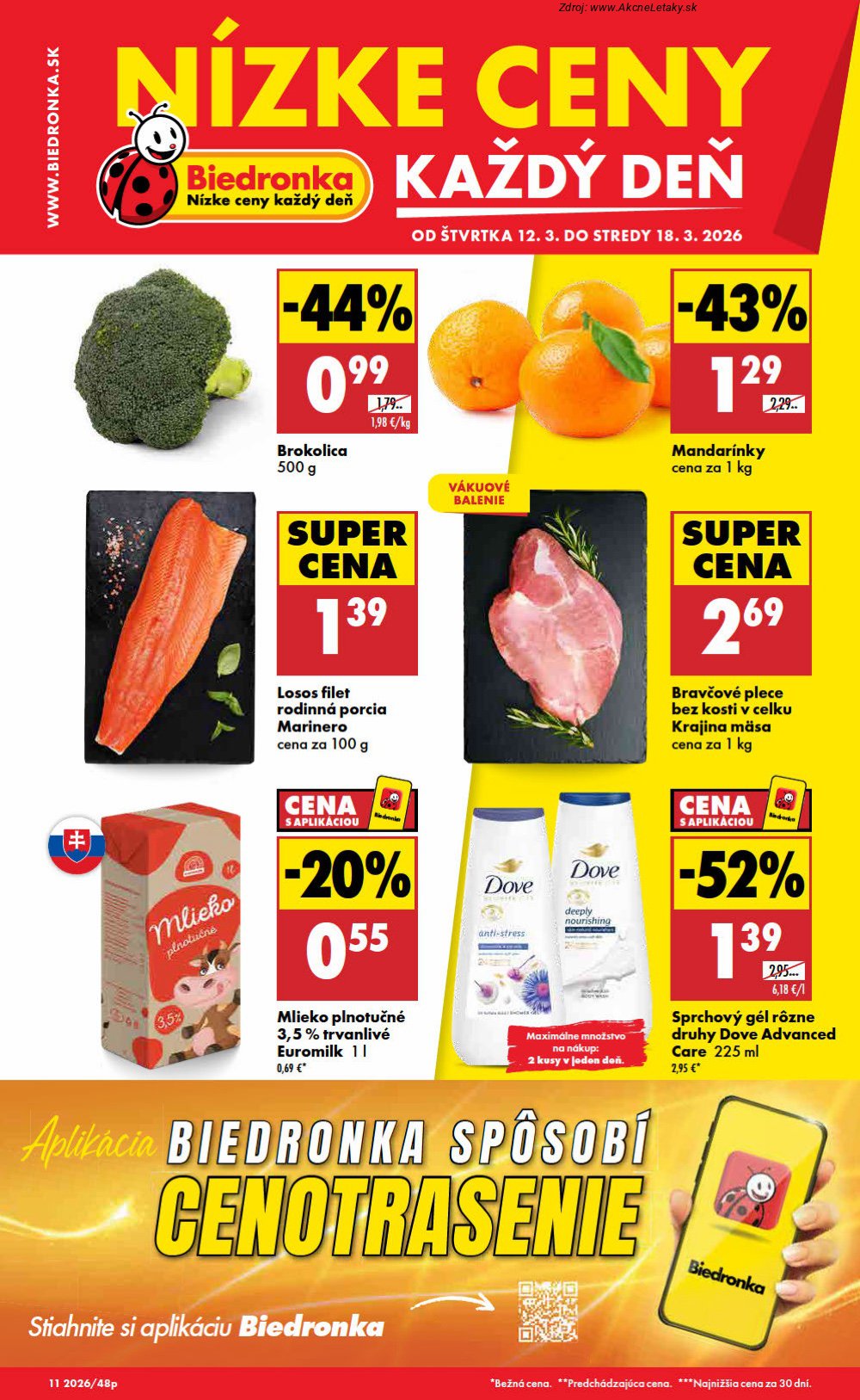 Leták Biedronka (12. 3. - 18. 3. 2026) - strana 1 z 48