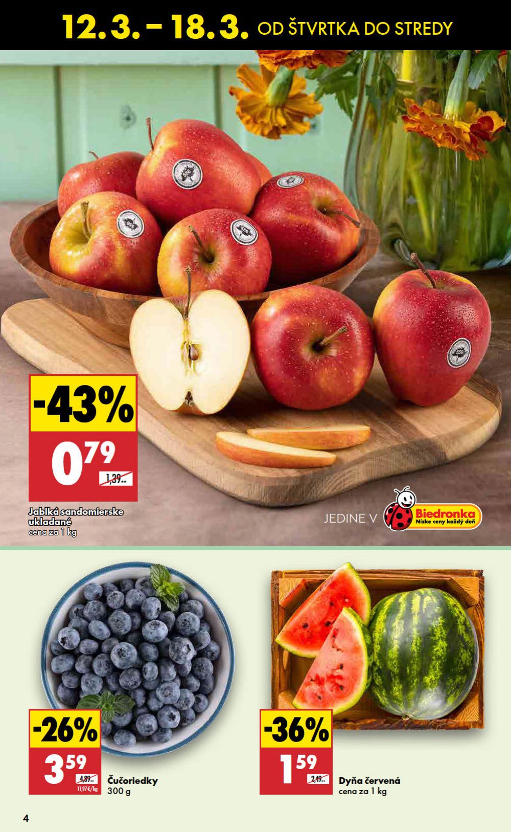 Leták Biedronka (12. 3. - 18. 3. 2026) - strana 4 z 48