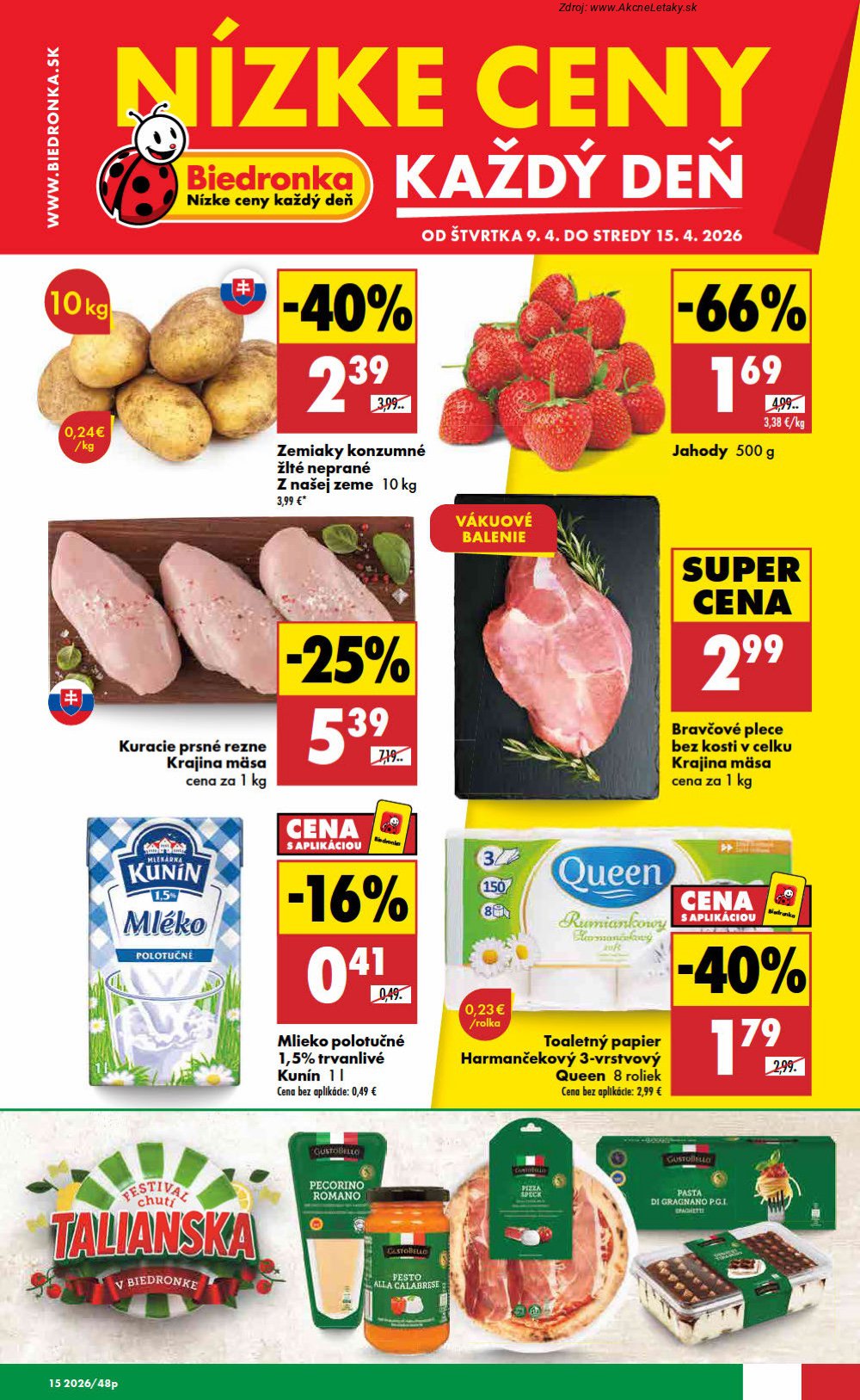 Leták Biedronka (9. 4. - 15. 4. 2026) - strana 1 z 48