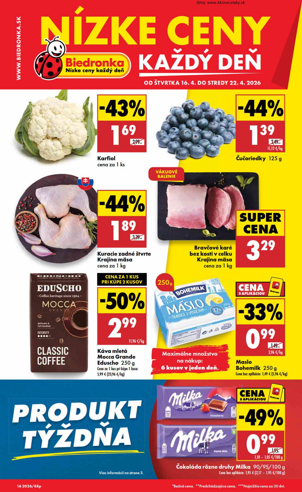 Leták Biedronka (16. 4. - 22. 4. 2026) - strana 1 z 48