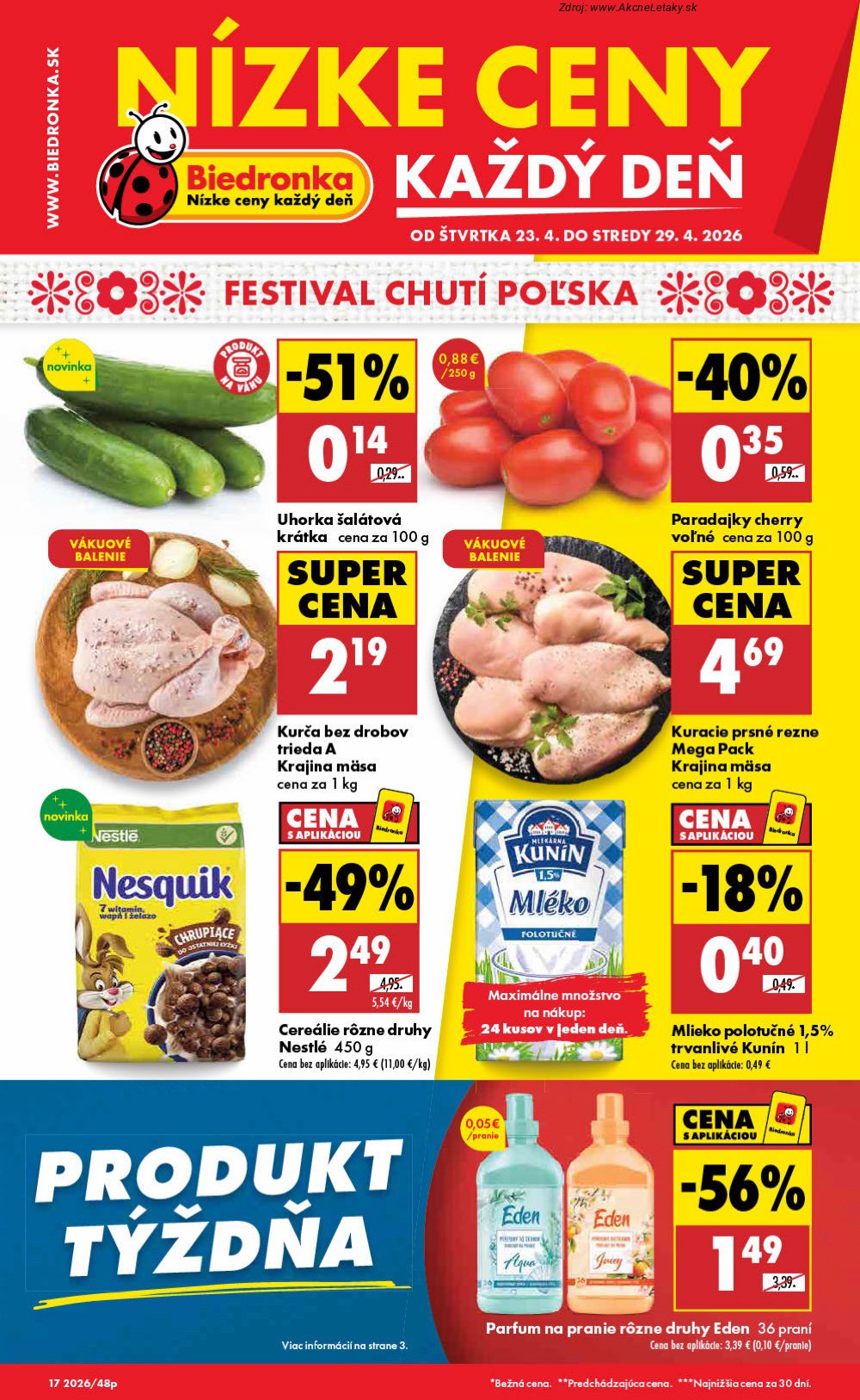 Leták Biedronka - strana 1