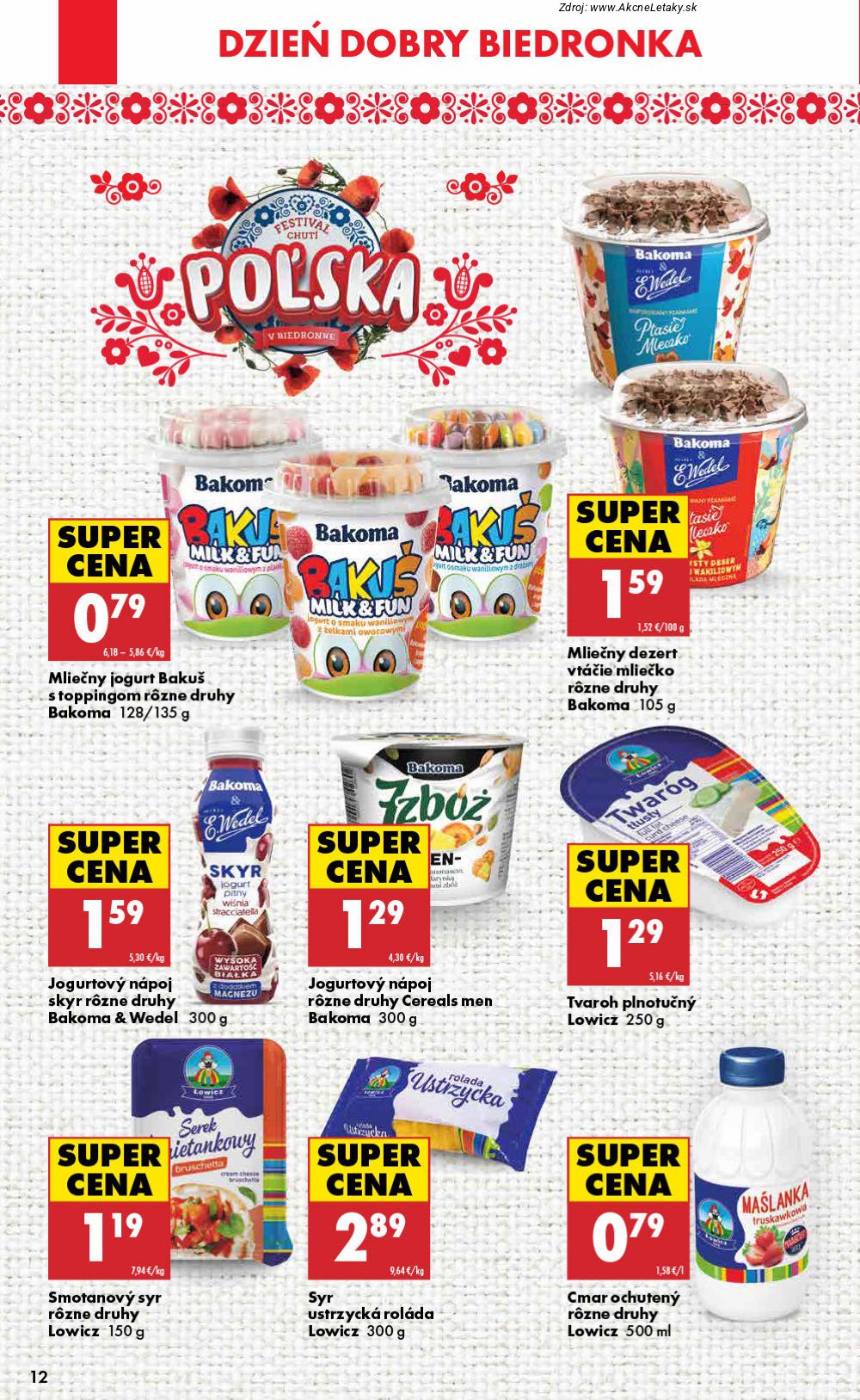 Leták Biedronka (23. 4. - 29. 4. 2026) - strana 12 z 48