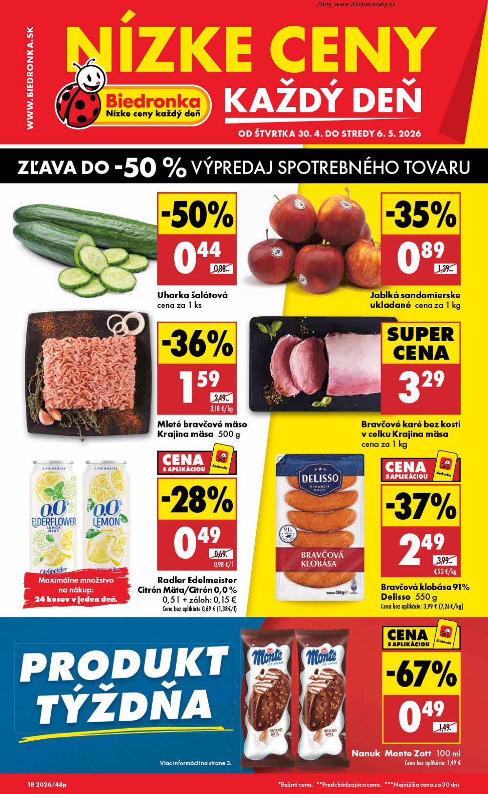 Leták Biedronka - strana 1