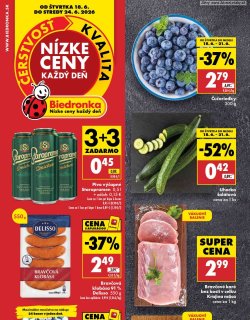Leták Biedronka od 18. 6.
