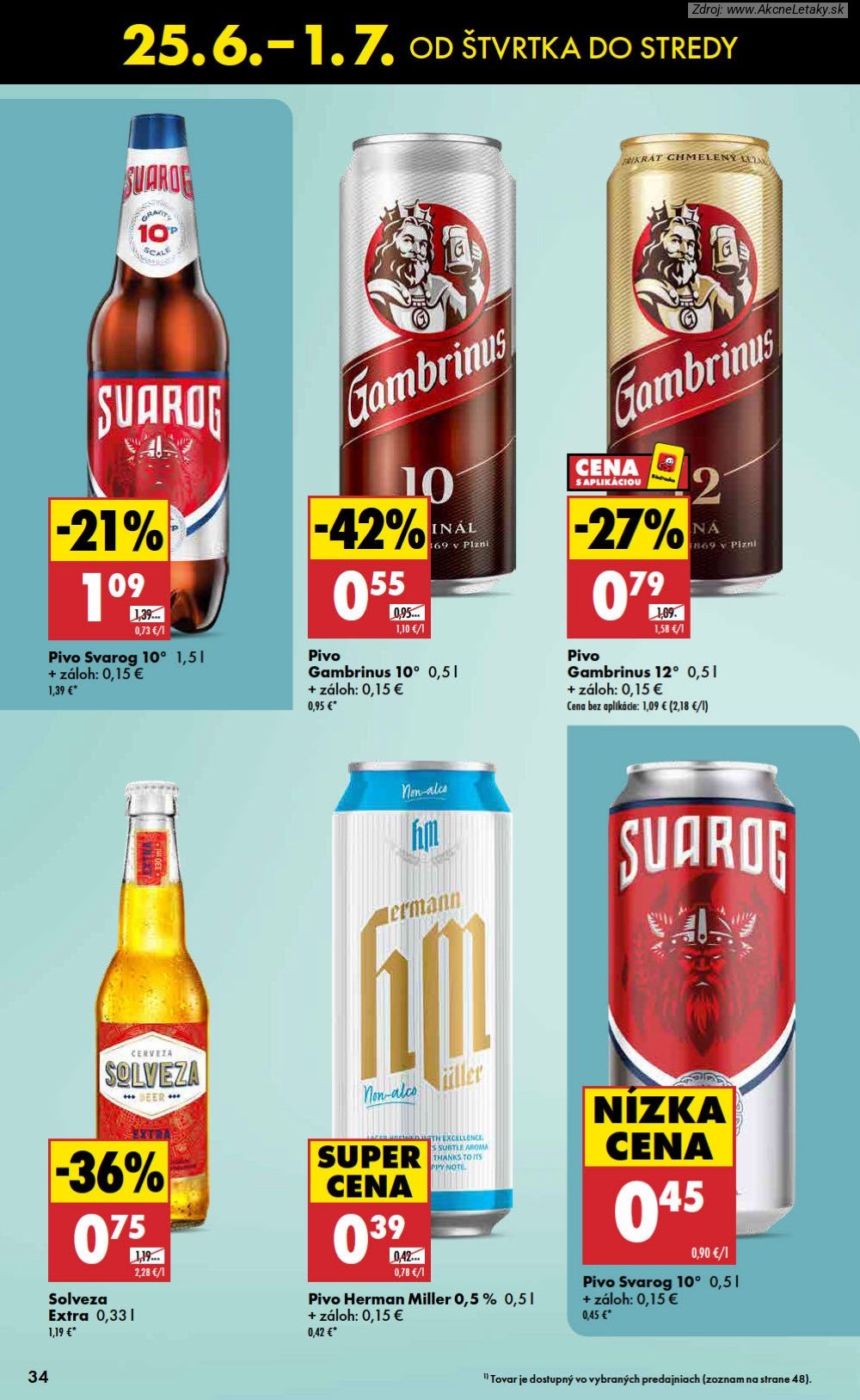 Leták Biedronka (25. 6. - 1. 7. 2026) - strana 34 z 48