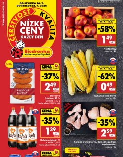 Leták Biedronka 16. 7. - 22. 7. 2026 