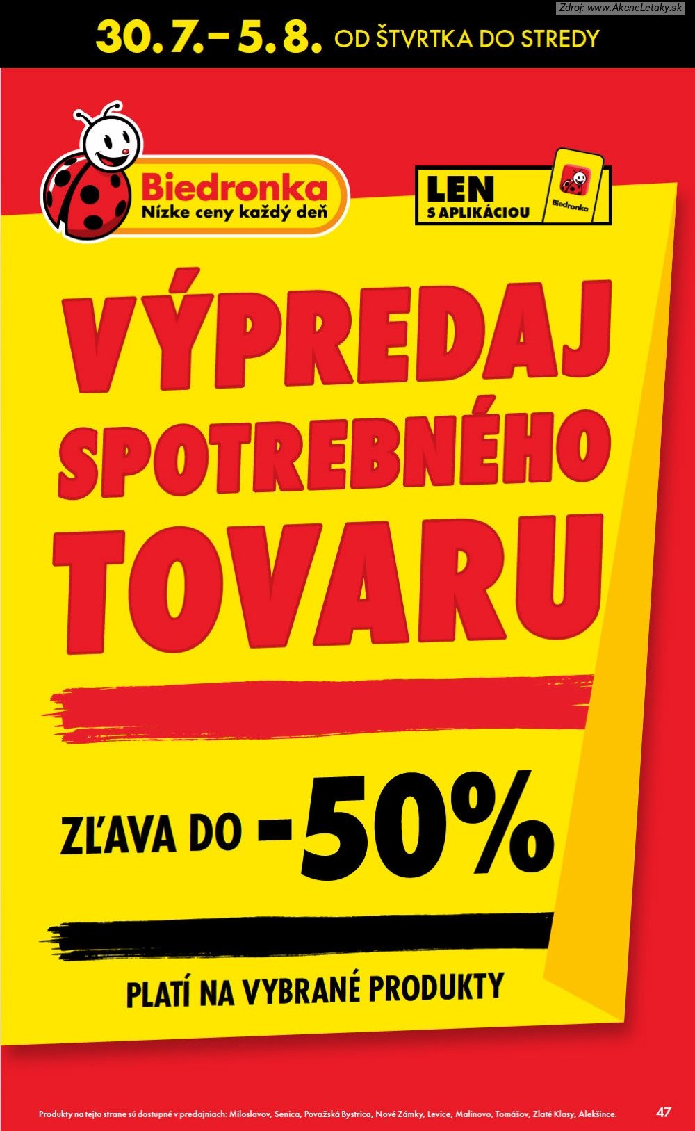 Leták Biedronka - strana 47