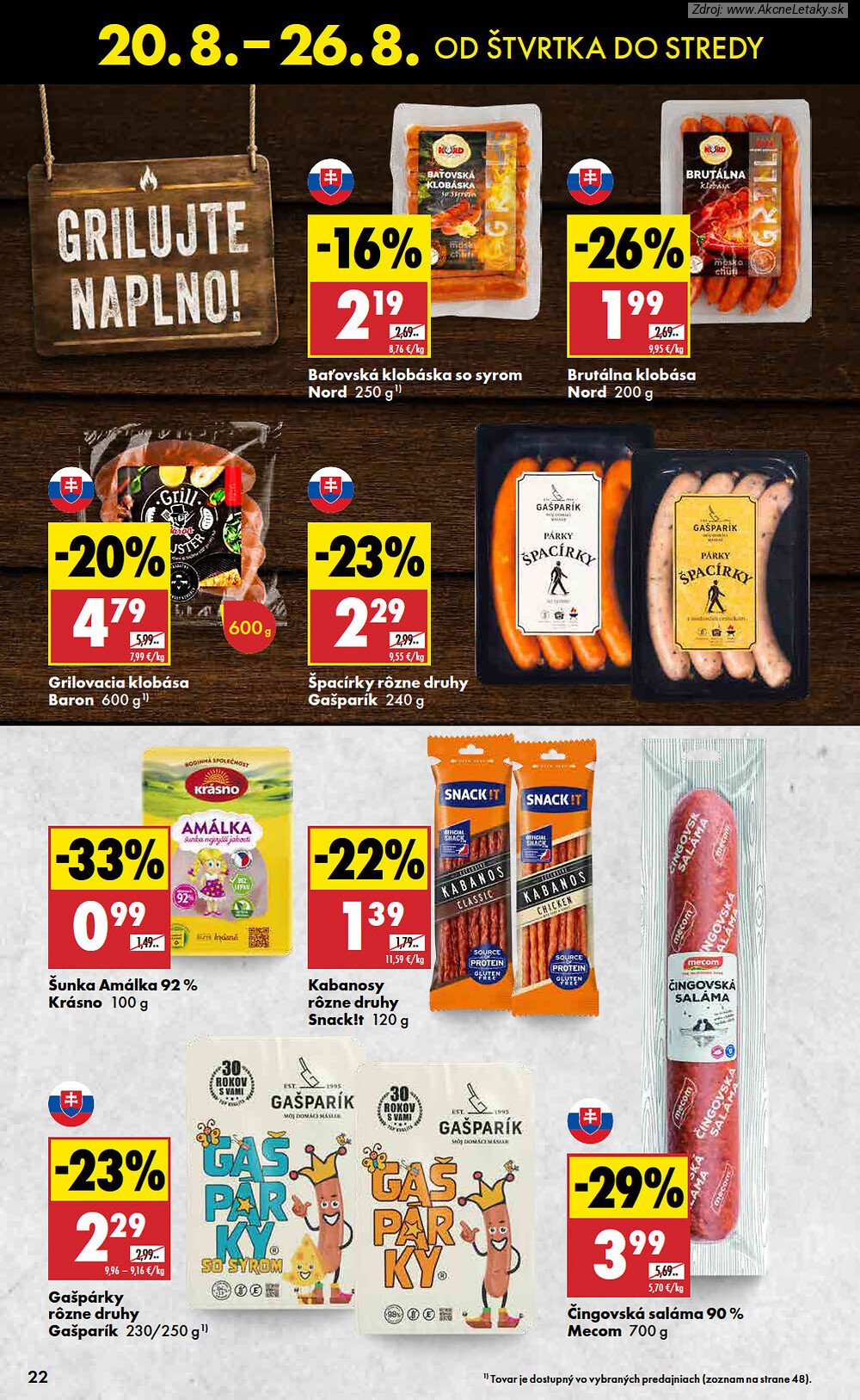 Leták Biedronka (20. 8. - 26. 8. 2026) - strana 22 z 48