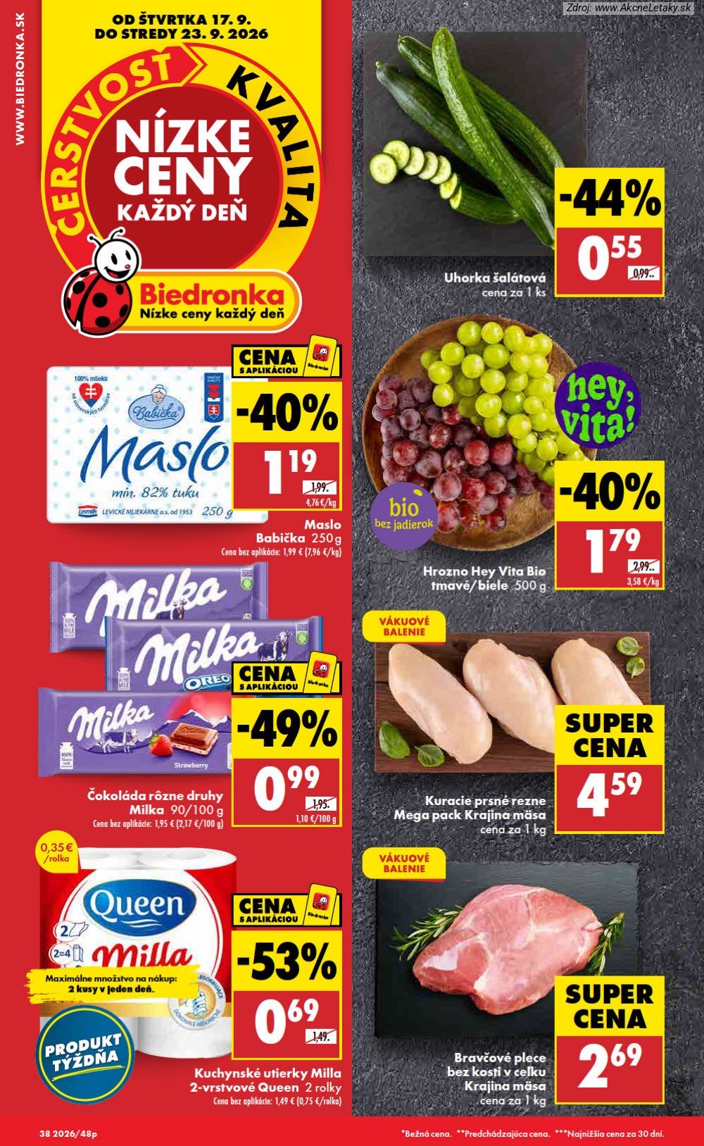 Leták Biedronka (17. 9. - 23. 9. 2026) - strana 1 z 48
