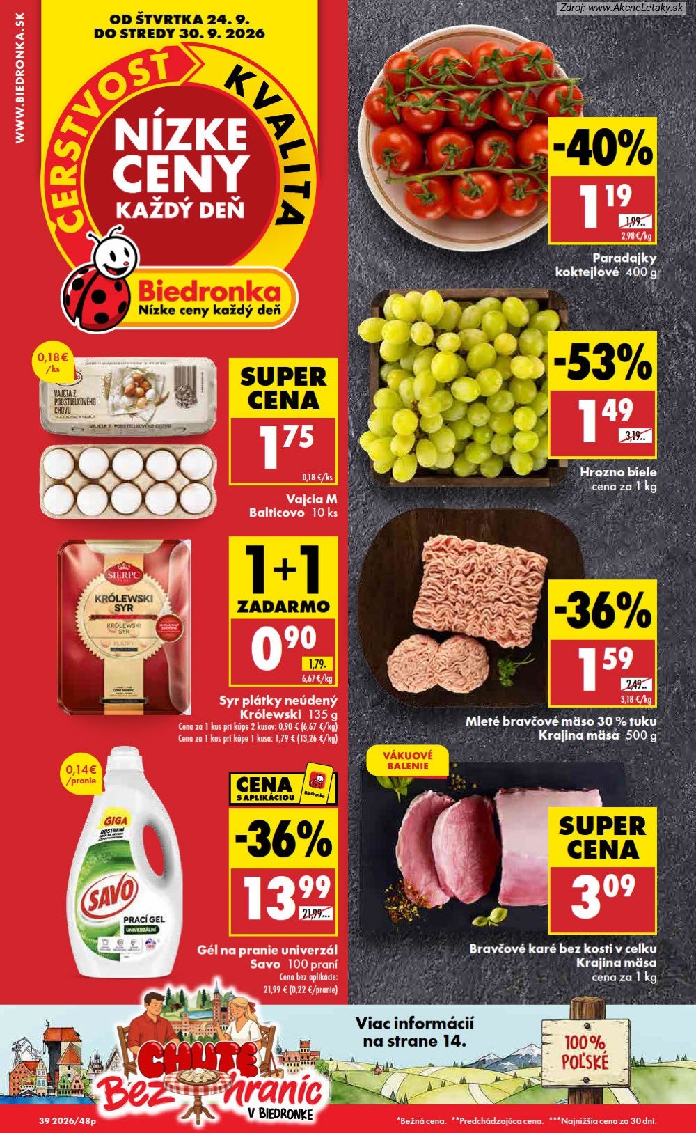 Strana 10 - leták Biedronka (24. 9. - 30. 9. 2026)