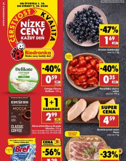 Leták Biedronka od 1. 10.