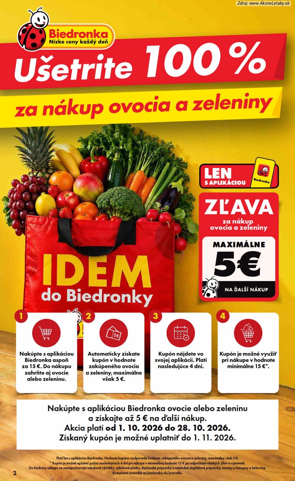 Leták Biedronka (1. 10. - 7. 10. 2026) - strana 2 z 48