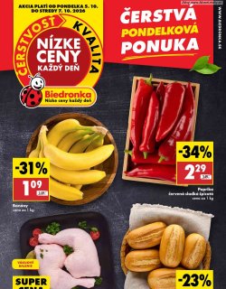 Leták Biedronka 5. 10. - 7. 10. 2026 