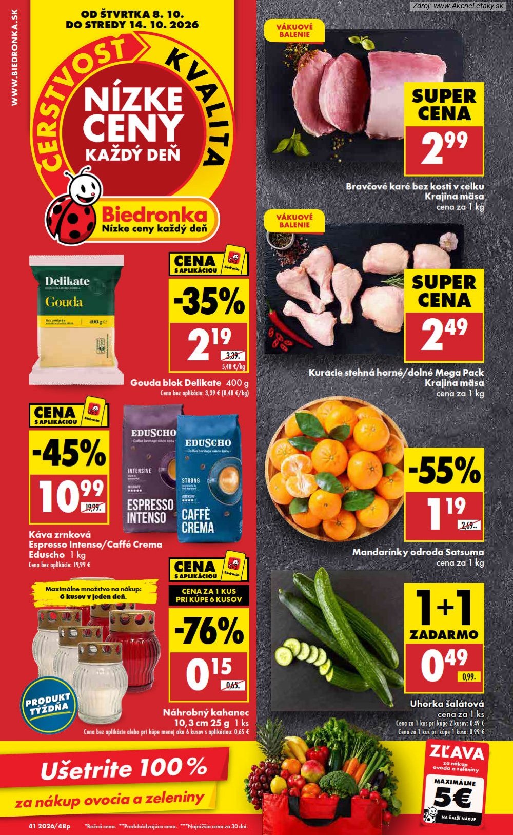 Leták Biedronka (8. 10. - 14. 10. 2026) - strana 1 z 48