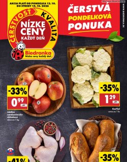 Leták Biedronka 12. 10. - 14. 10. 2026 