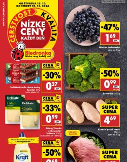 Leták Biedronka 15. 10. - 21. 10. 2026 
