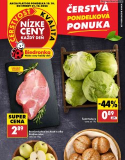 Leták Biedronka 19. 10. - 21. 10. 2026 