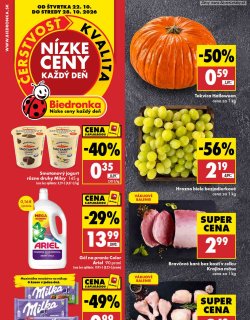 Leták Biedronka 22. 10. - 28. 10. 2026 