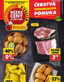 Leták Biedronka 26. 10. - 28. 10. 2026 