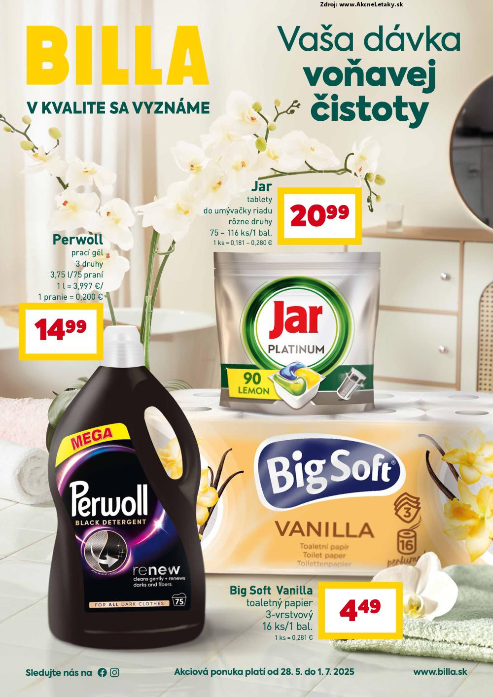 Leták Billa (28. 5. - 1. 7. 2025) - strana 1 z 6