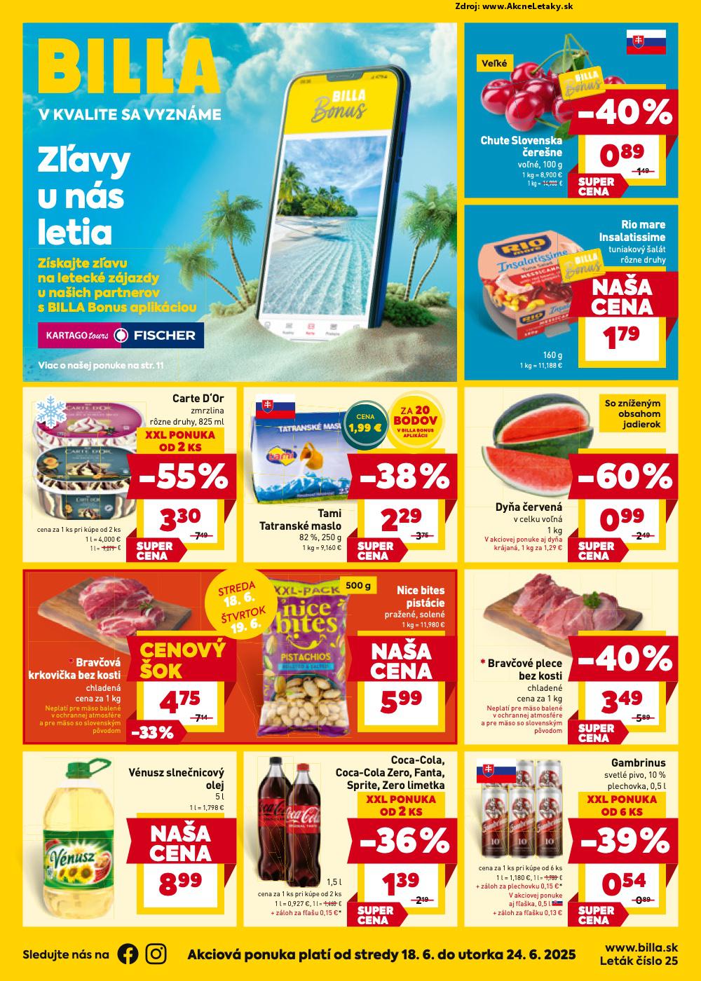 Leták Billa (18. 6. - 24. 6. 2025) - strana 1 z 28