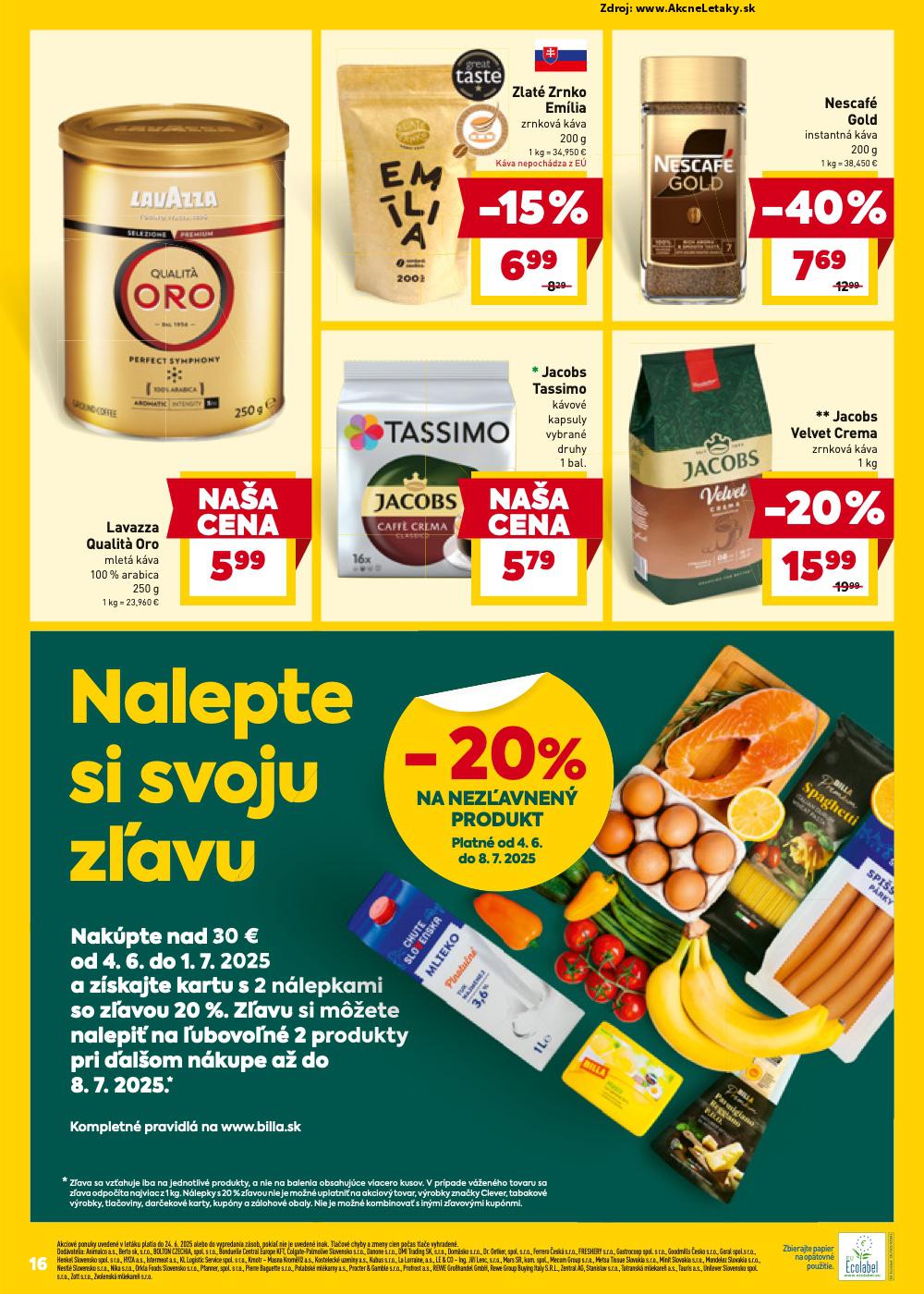 Leták Billa (18. 6. - 24. 6. 2025) - strana 16 z 28