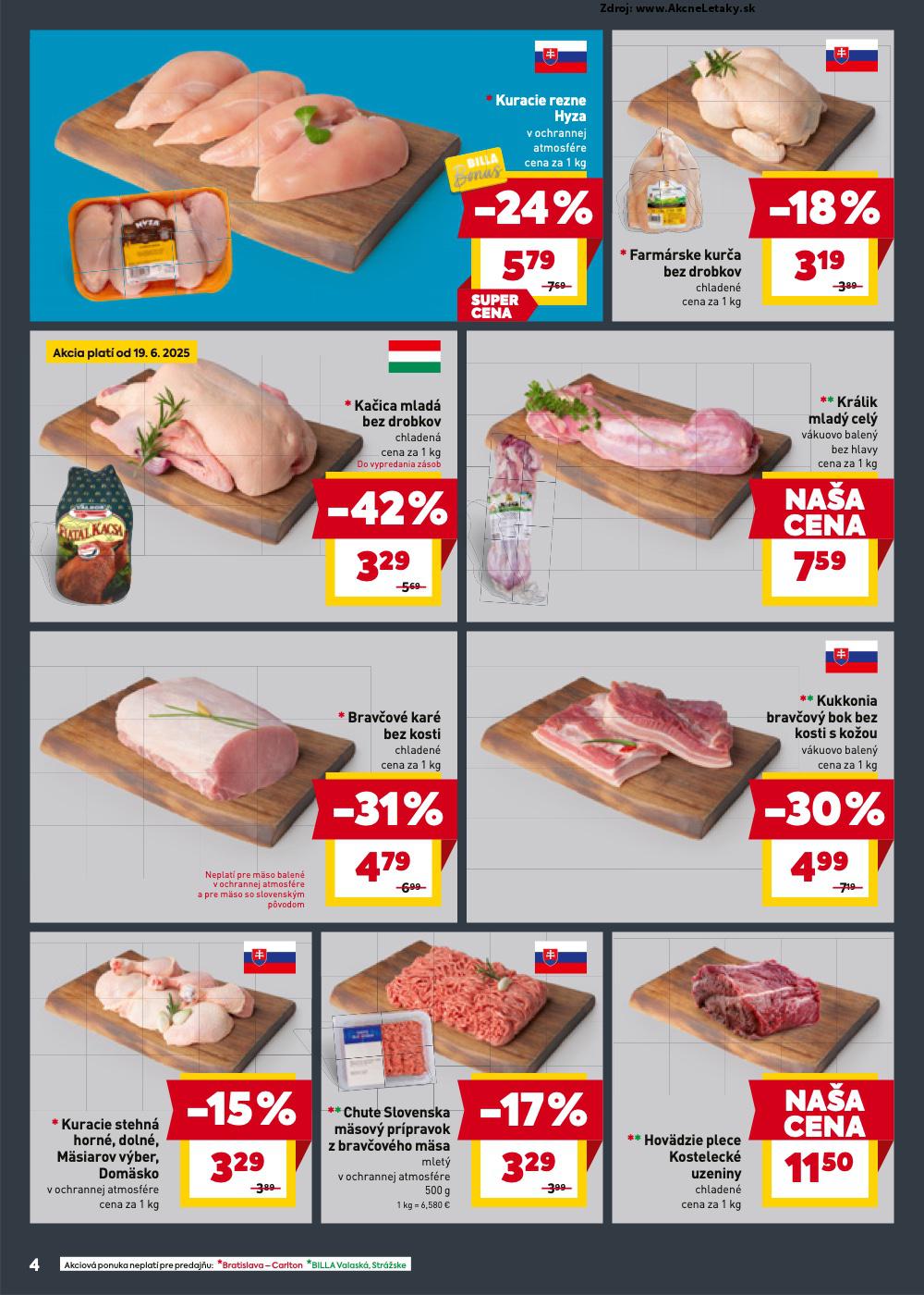 Leták Billa (18. 6. - 24. 6. 2025) - strana 4 z 28