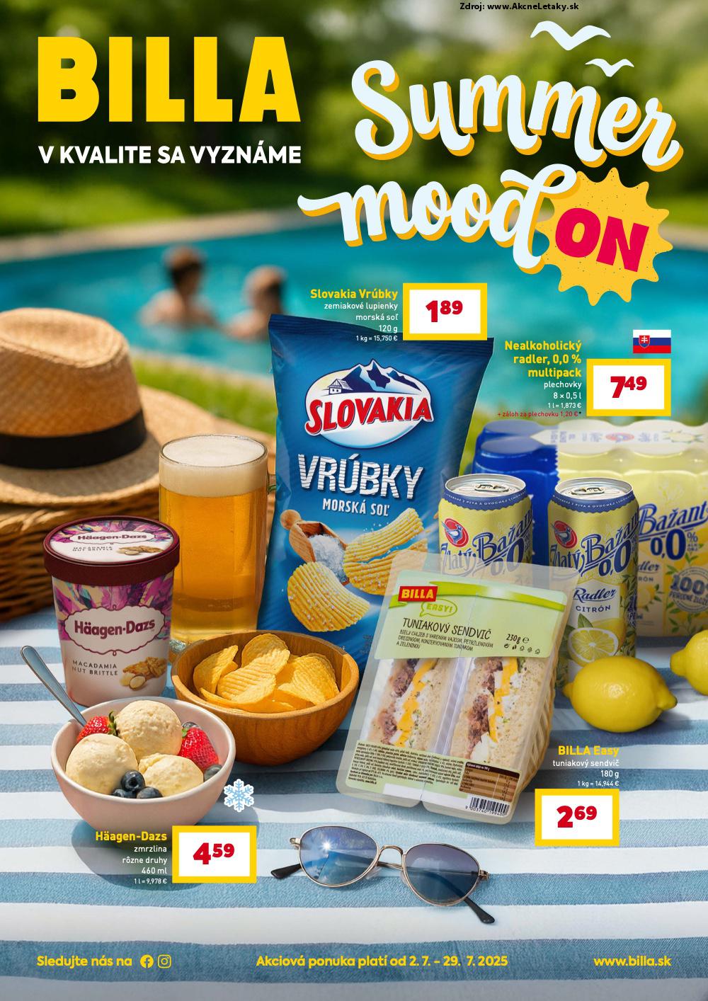 Leták Billa (2. 7. - 29. 7. 2025) - strana 1 z 32