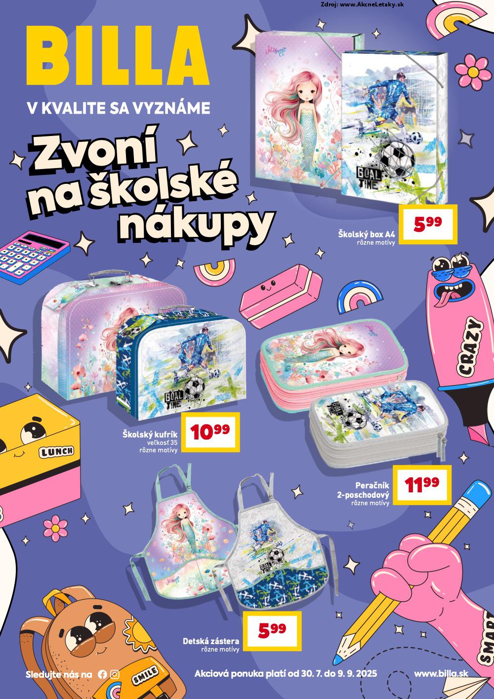 Leták Billa - strana 1