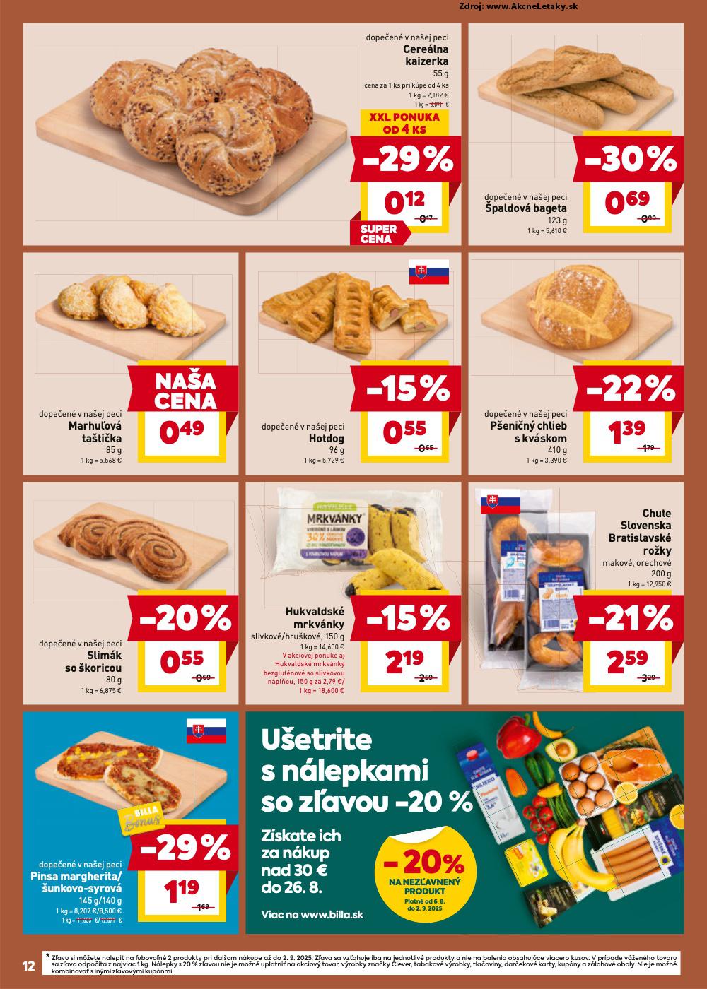 Leták Billa (20. 8. - 26. 8. 2025) - strana 12 z 20