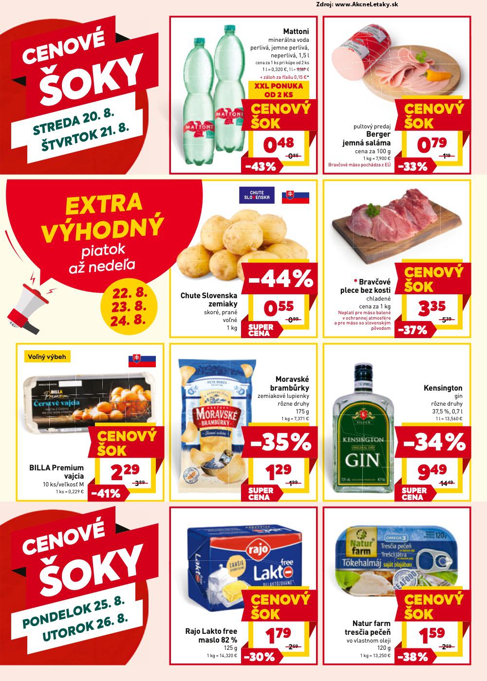 Leták Billa (20. 8. - 26. 8. 2025) - strana 20 z 20