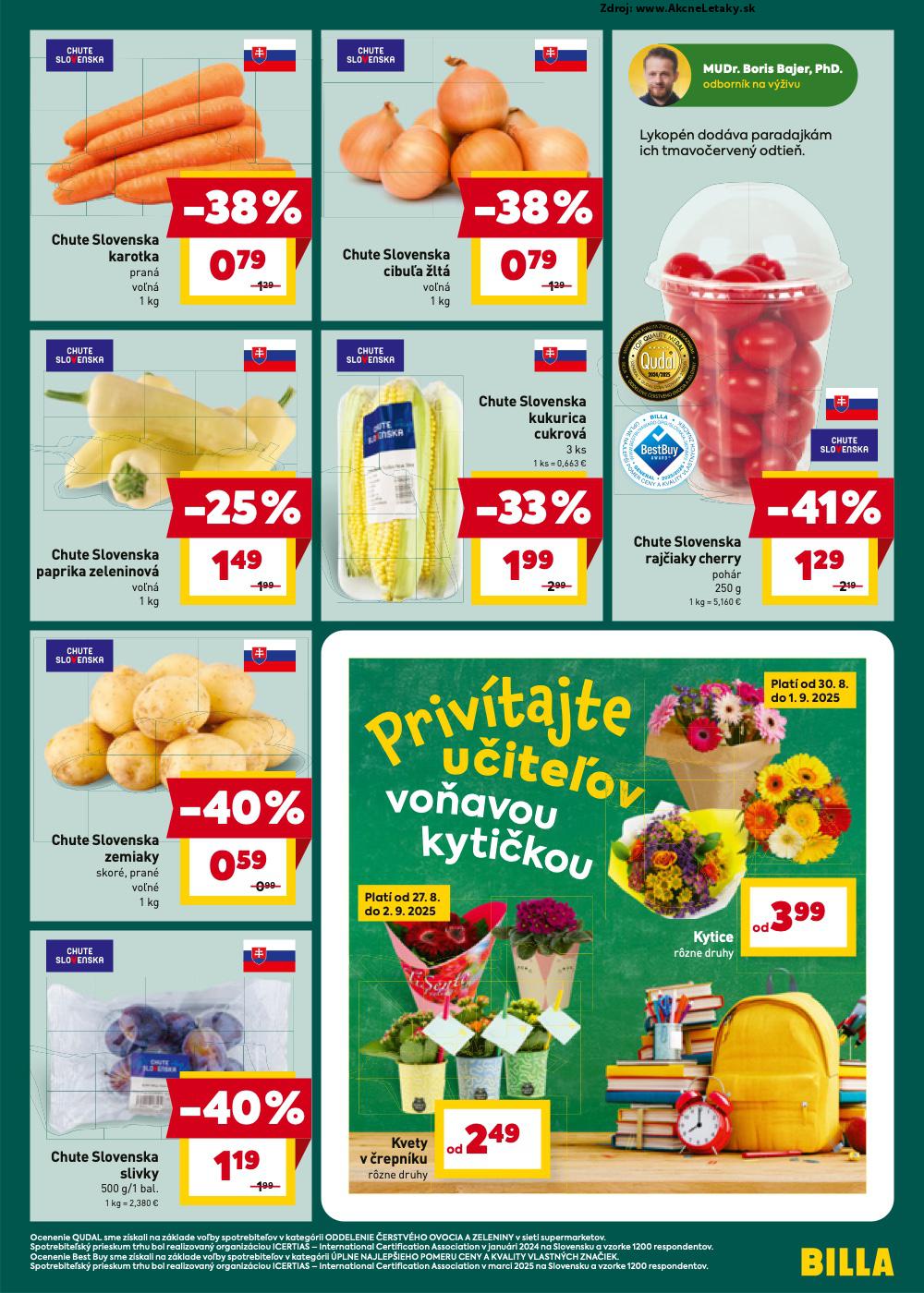 Leták Billa (27. 8. - 2. 9. 2025) - strana 3 z 20