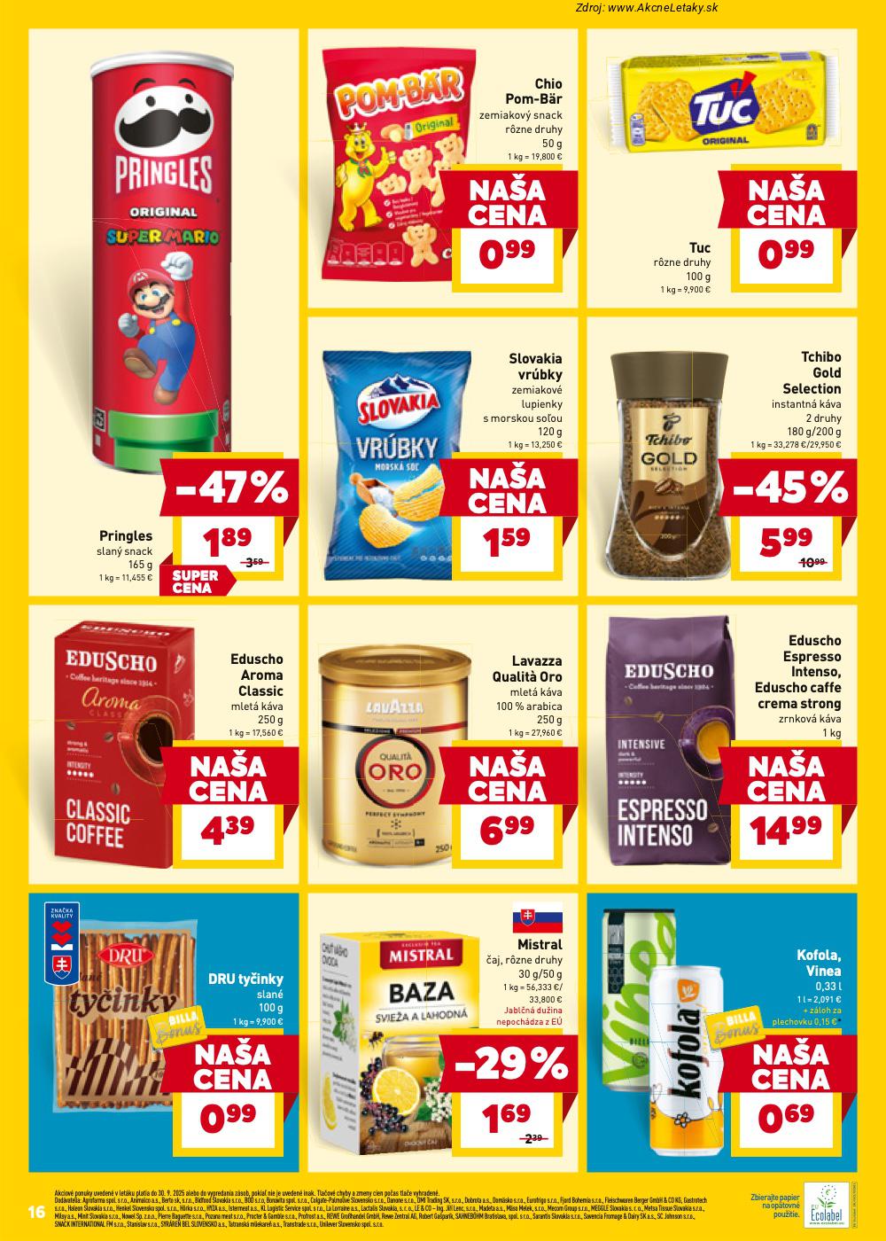 Leták Billa (24. 9. - 30. 9. 2025) - strana 16 z 27