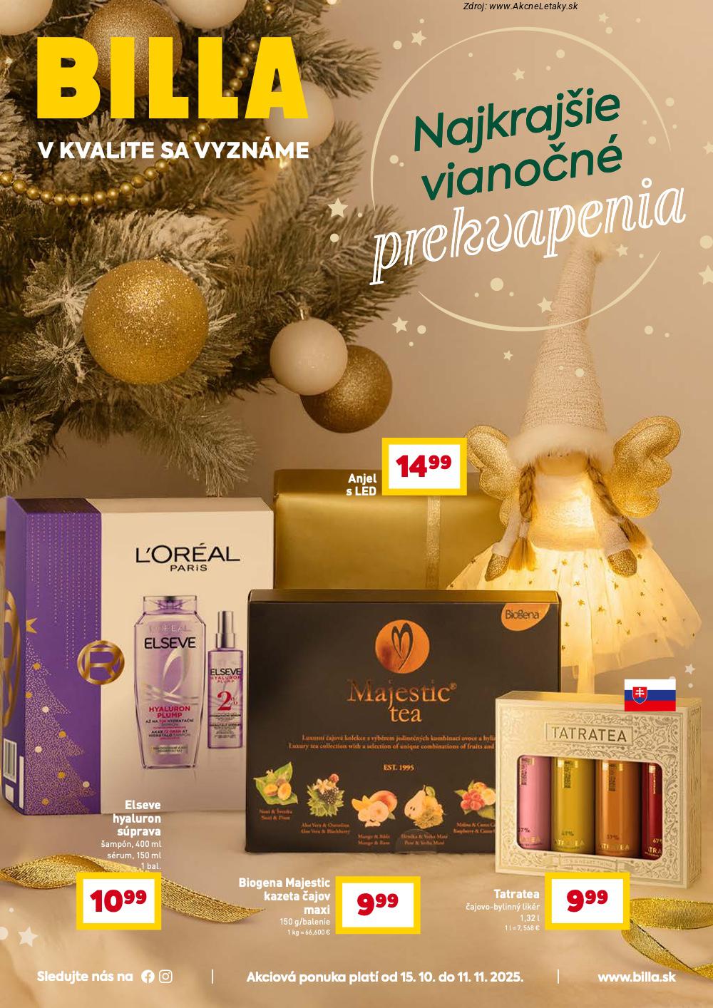 Leták Billa (15. 10. - 11. 11. 2025) - strana 1 z 35