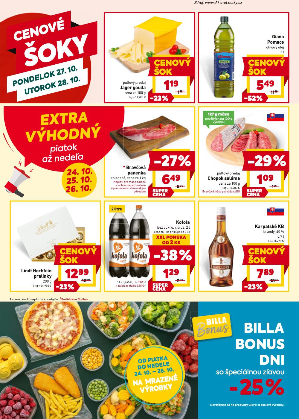 Leták Billa - strana 20