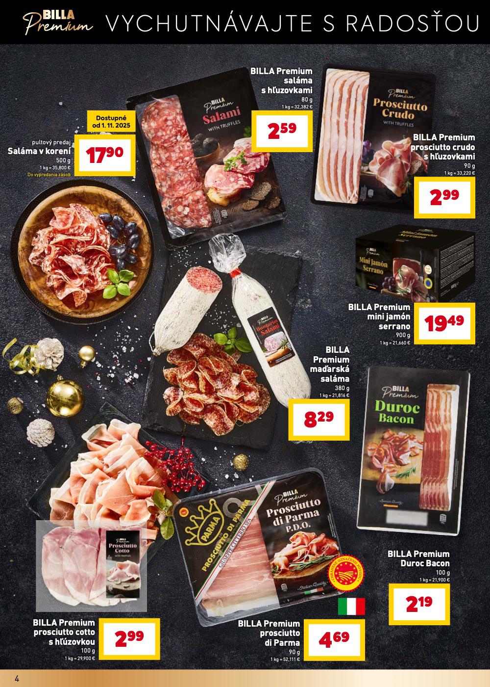 Leták Billa (29. 10. - 31. 12. 2025) - strana 4 z 17
