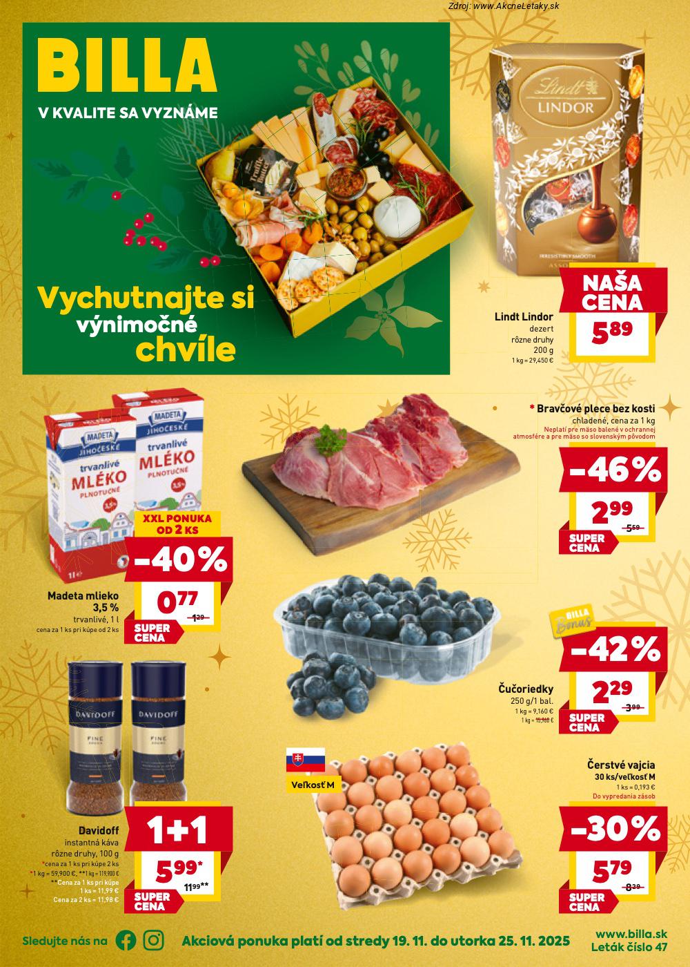 Leták Billa - strana 1