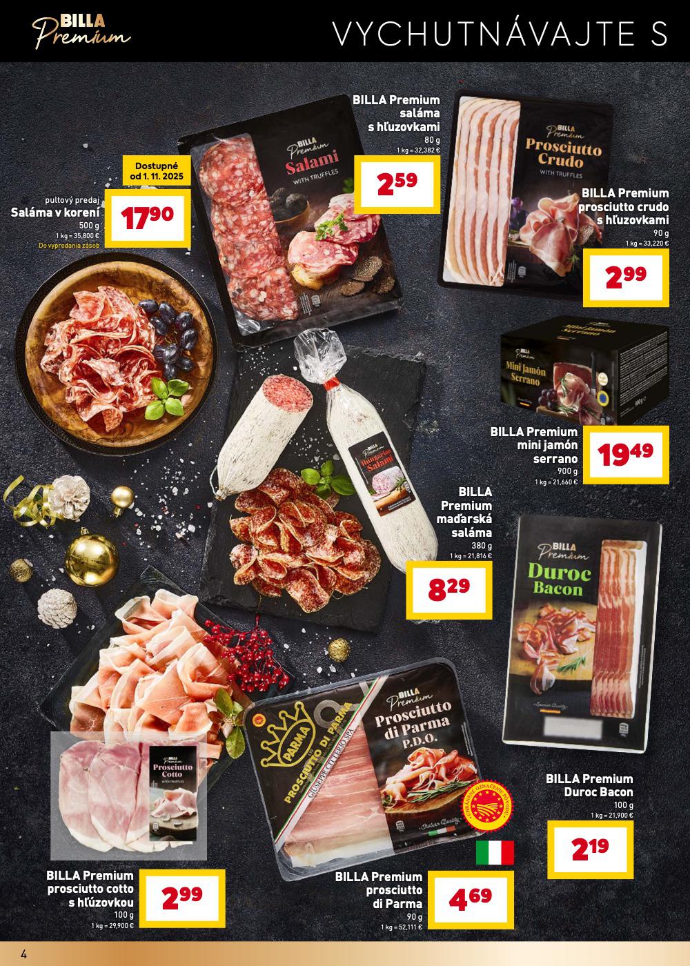 Leták Billa (26. 11. - 2. 12. 2025) - strana 4 z 24