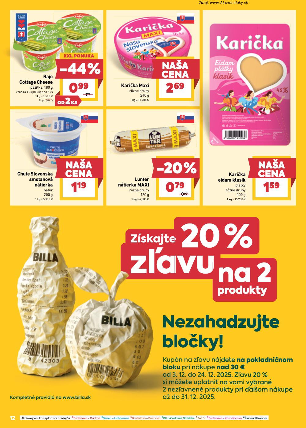 Leták Billa (3. 12. - 9. 12. 2025) - strana 12 z 24