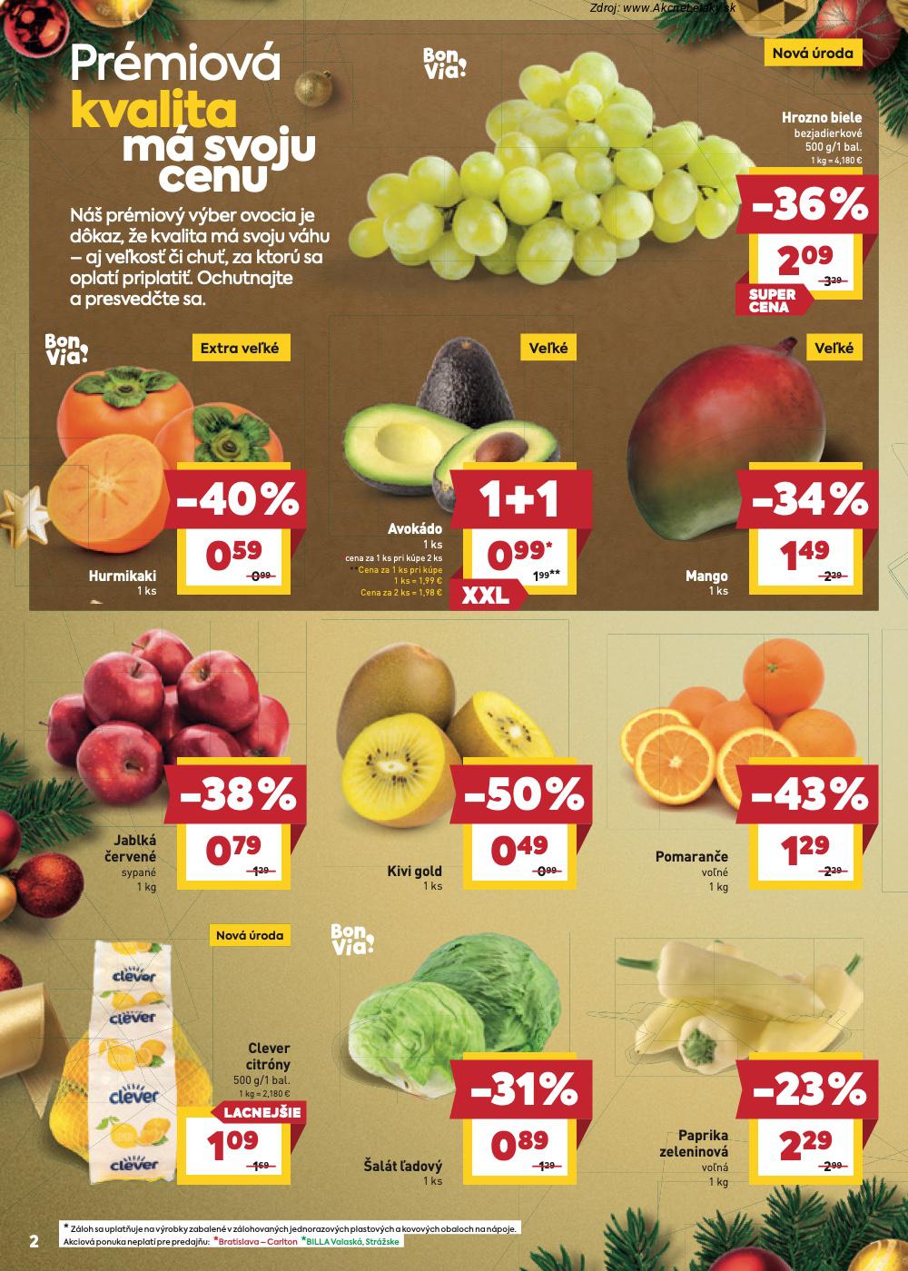 Leták Billa (3. 12. - 9. 12. 2025) - strana 2 z 24