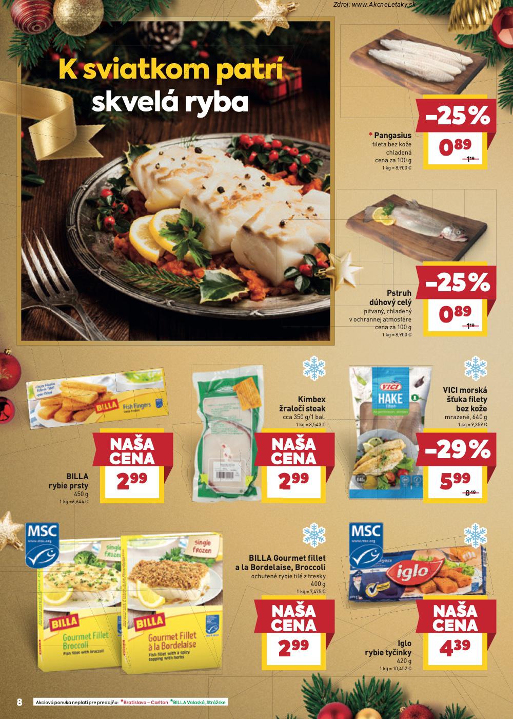 Leták Billa (3. 12. - 9. 12. 2025) - strana 8 z 24