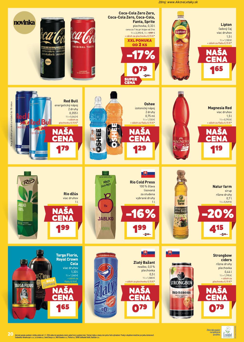 Leták Billa (28. 1. - 3. 2. 2026) - strana 20 z 24