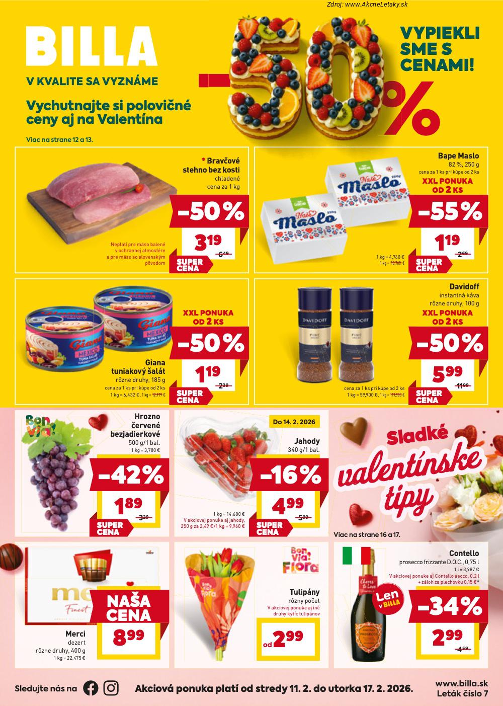Leták Billa (11. 2. - 17. 2. 2026) - strana 1 z 24
